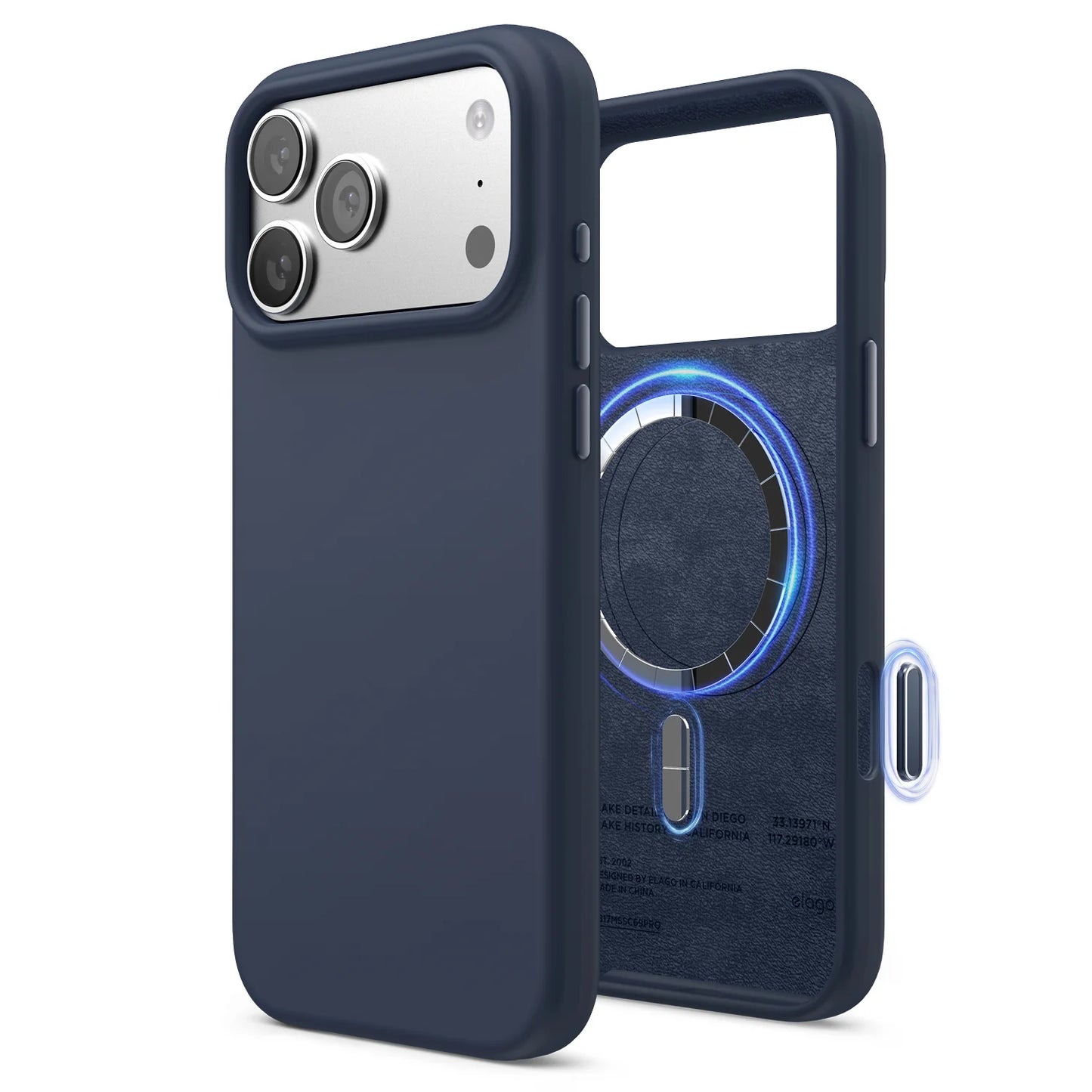 Magnetic Silicone Case Elago iPhone 17 Pro Max Azul
