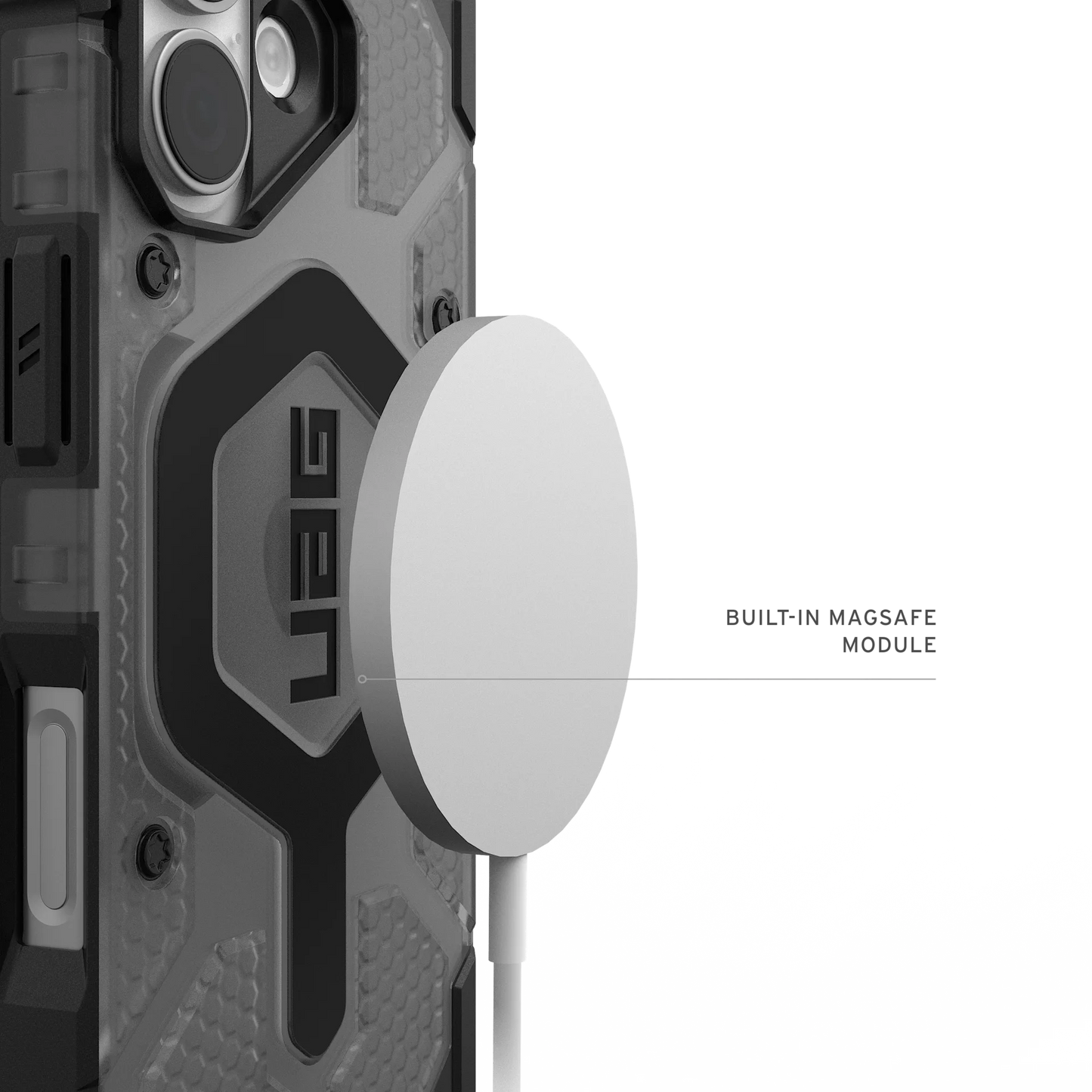 UAG iPhone 17 Pathfinder Clr MagSafe Ash/Black