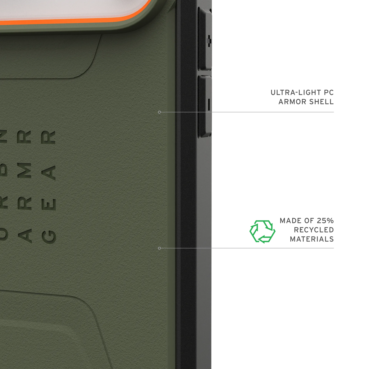 UAG iPhone 17 Pro Max Civilian MagSafe Olive/Orange