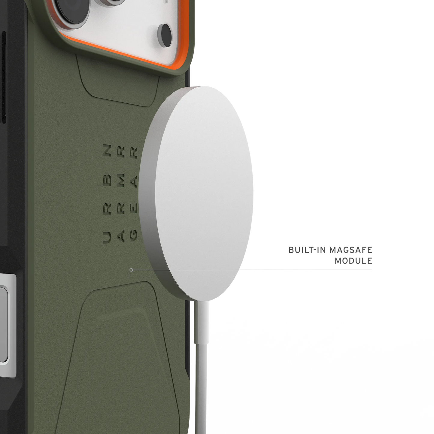 UAG iPhone 17 Pro Max Civilian MagSafe Olive/Orange