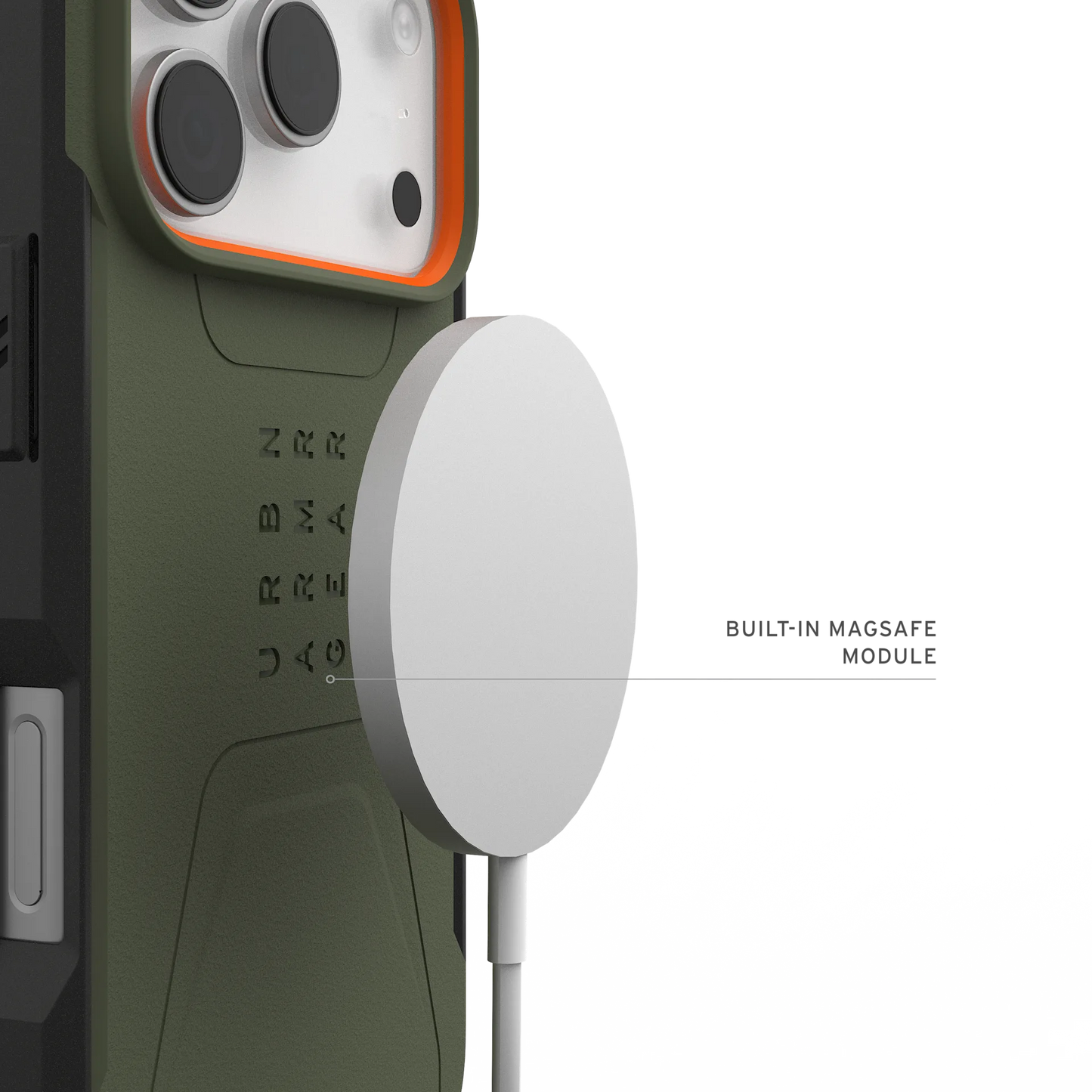 UAG iPhone 17 Pro Civilian MagSafe Olive/Orange