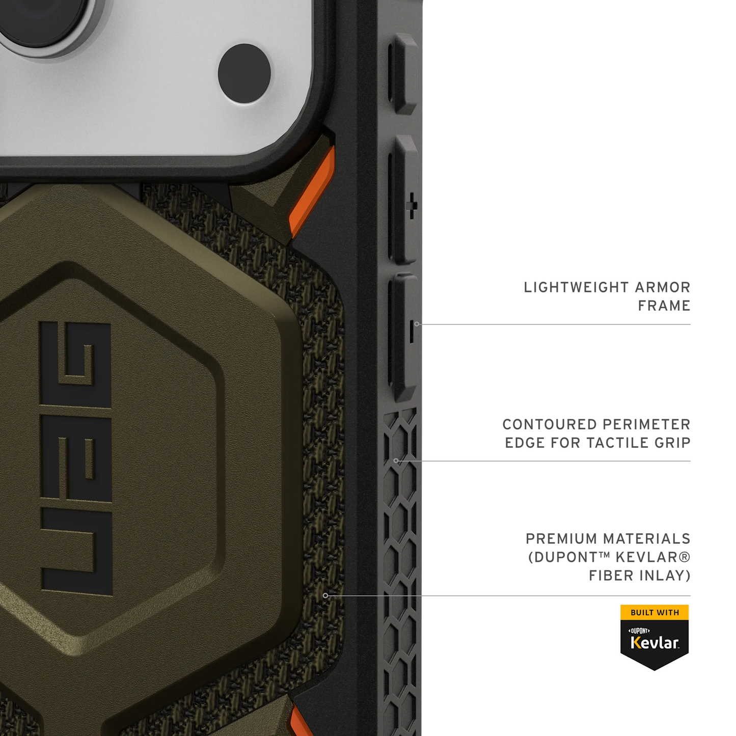 UAG iPhone 17 Pro Monarch Pro Kevlar Element Green