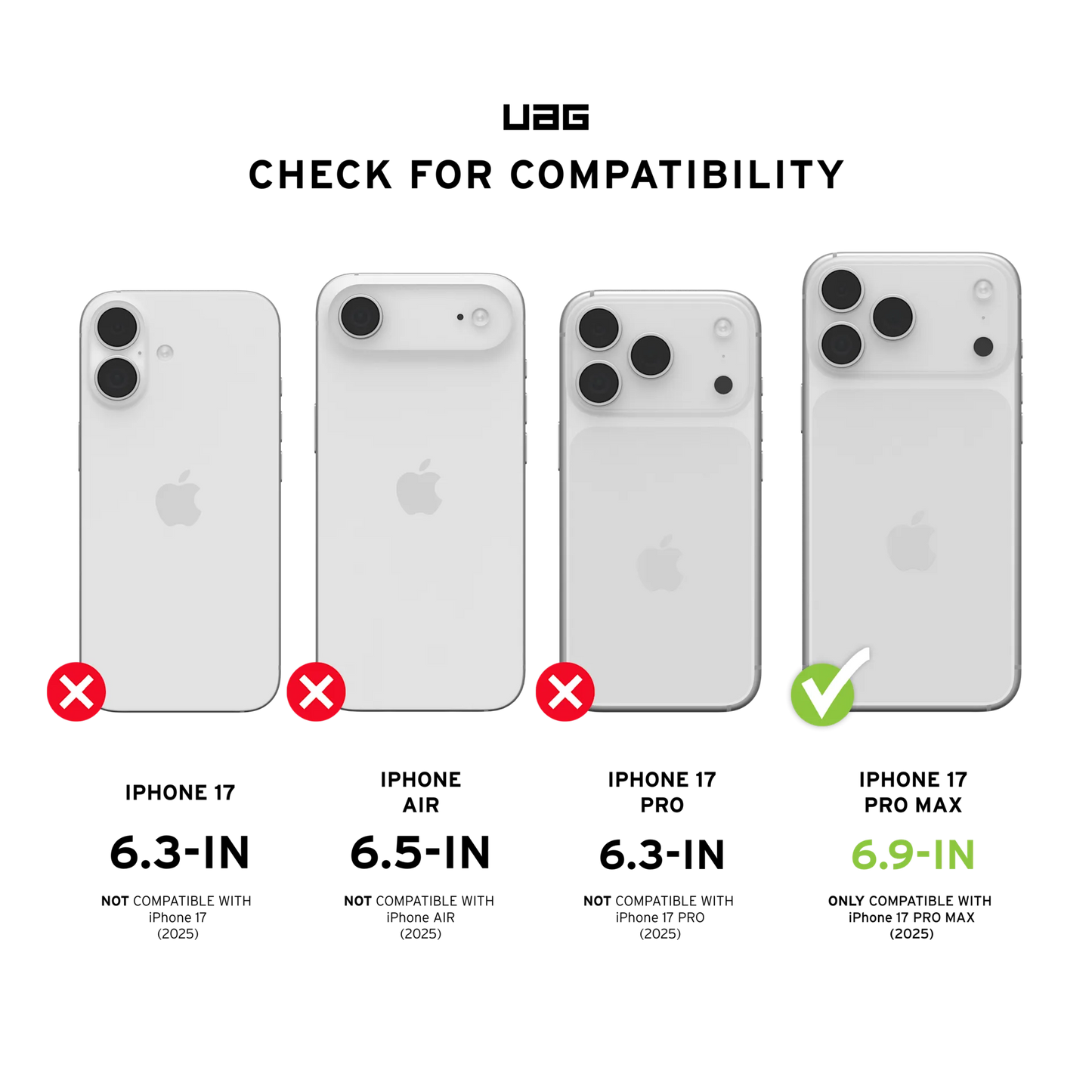 UAG iPhone 17 Pro Max Monarch Pro Kevlar Black