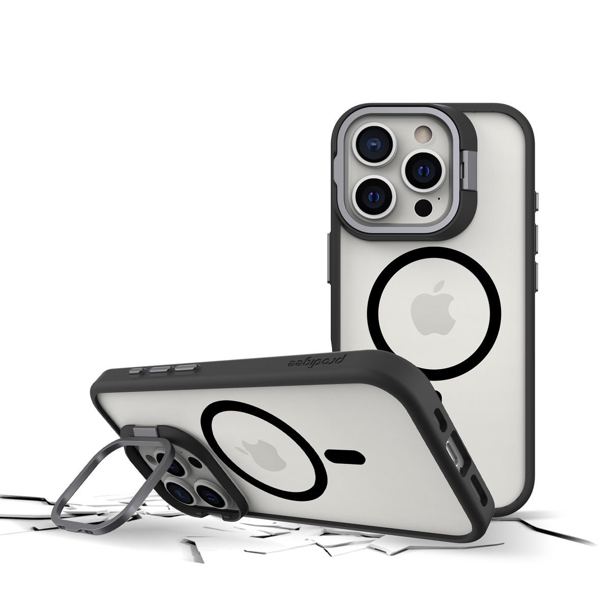 PRODIGEE Case Kickit for iPhone 16 Pro (Black)