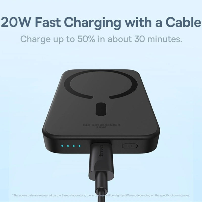 Powerbank Magnetic 20W 6000mAh Preto