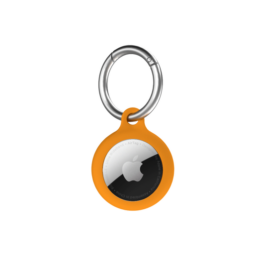 Airtag Secure Silicone Key Clip Orange