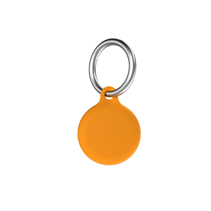 Airtag Secure Silicone Key Clip Orange