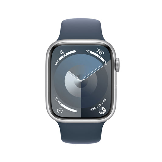 Watch S9 45mm Prateado/Azul Trovoada Sport - M/L
