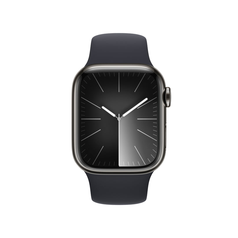 Watch S9 Cellular 41m Graphite/Meia-noite Sport - S/M