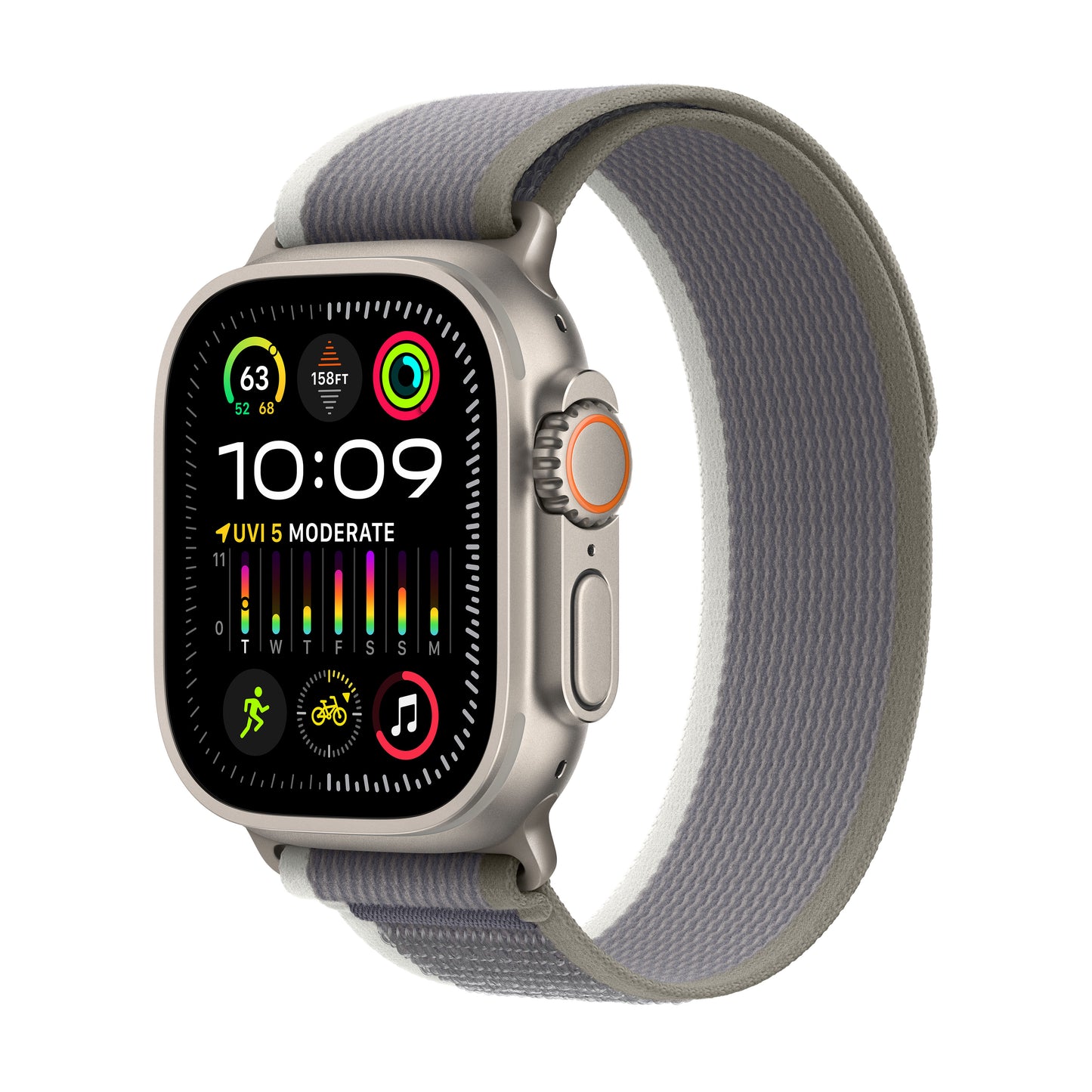 Watch Ultra 2 Cellular 49mm Verde/Cinza Trail S/M