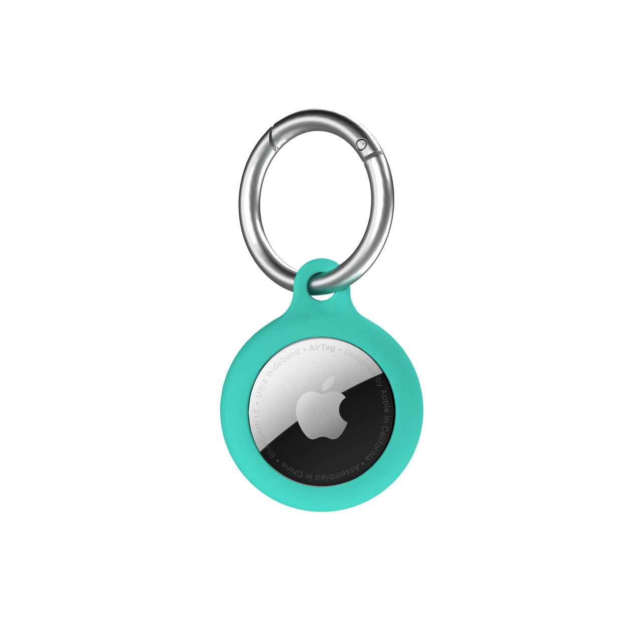 Airtag Secure Silicone Key Clip , Mint
