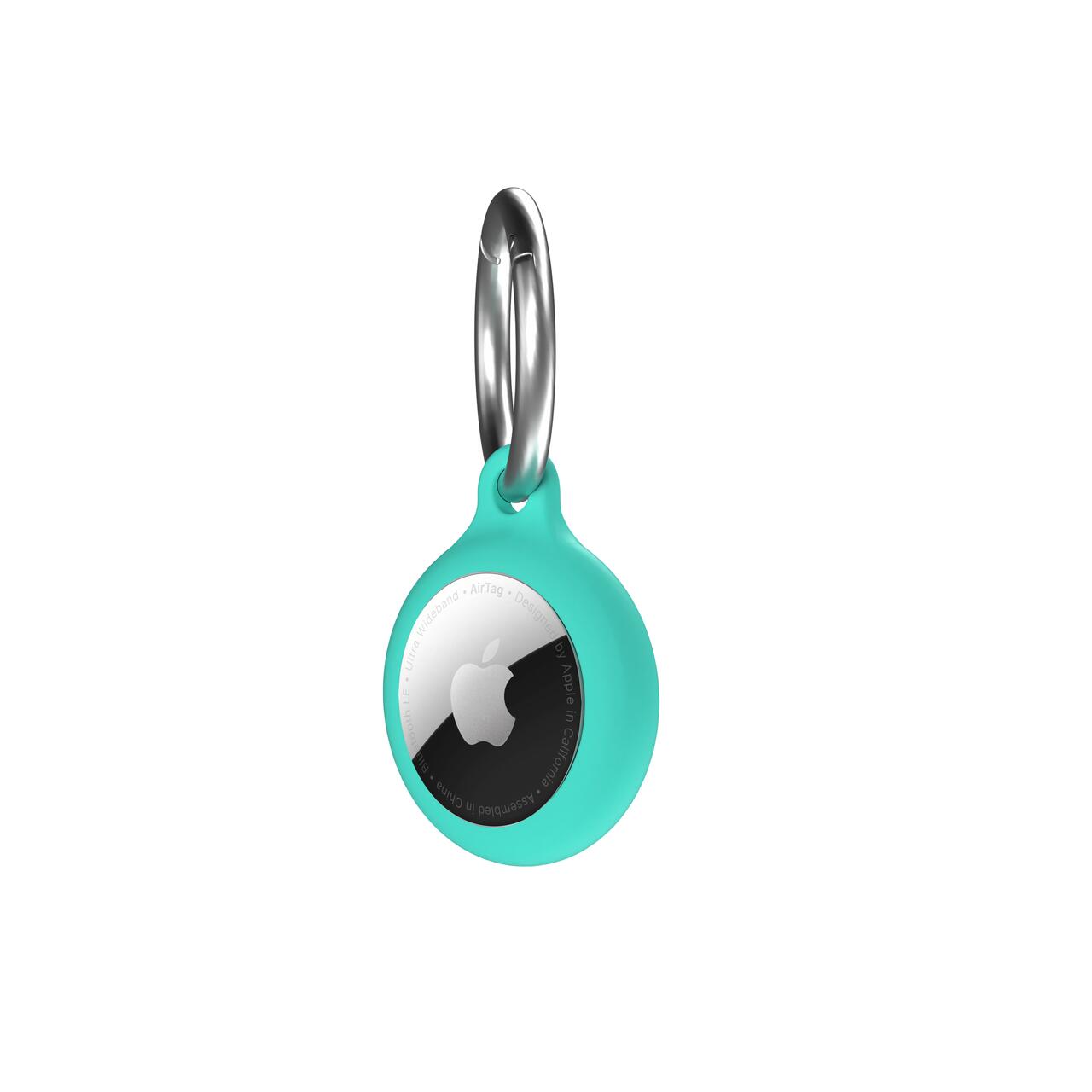 Airtag Secure Silicone Key Clip , Mint