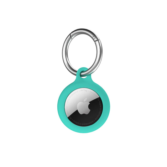 Airtag Secure Silicone Key Clip , Mint