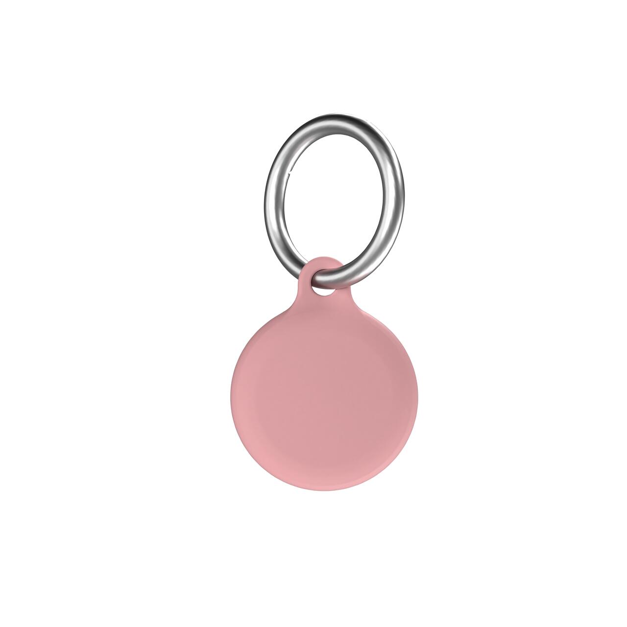 Airtag Secure Silicone Key Clip , Ballet Pink