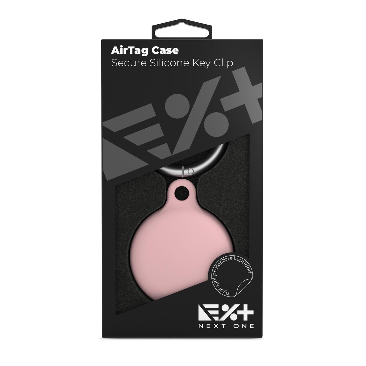 Airtag Secure Silicone Key Clip , Ballet Pink