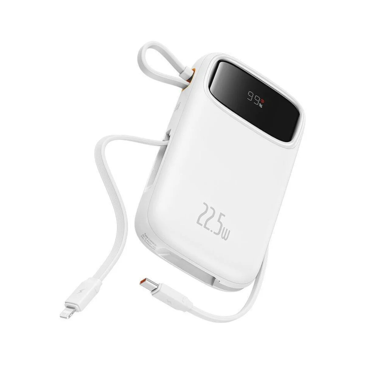 Powerbank Baseus Qpow2 Series Dual-Cable Fast Charge 10000mAh 22.5W Branco