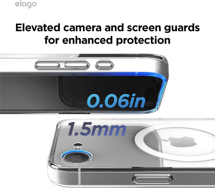 Elago Magnetic Silicone Case iPhone 16e (CLEAR)