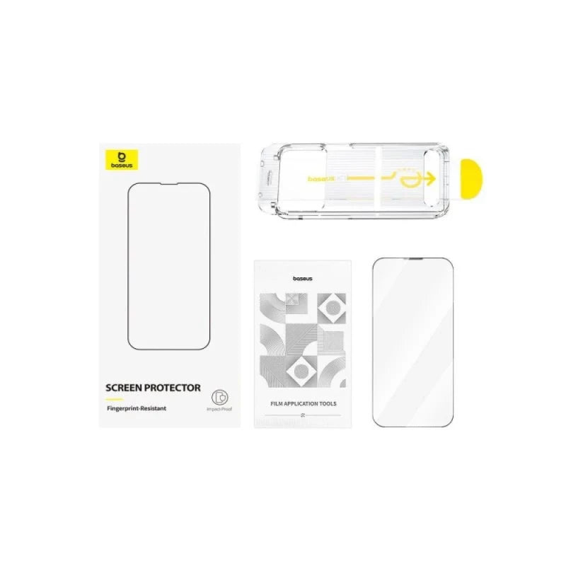 Kit Baseus iPhone 16 Capa + Pelicula + Carregador 45W
