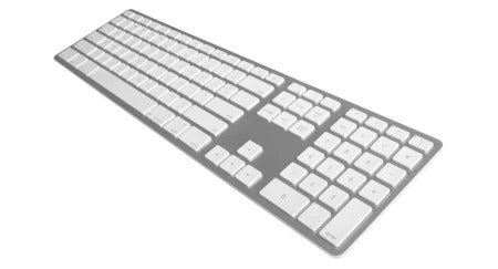 Bluetooth Keyboard (Wireless) Silver Alum PT