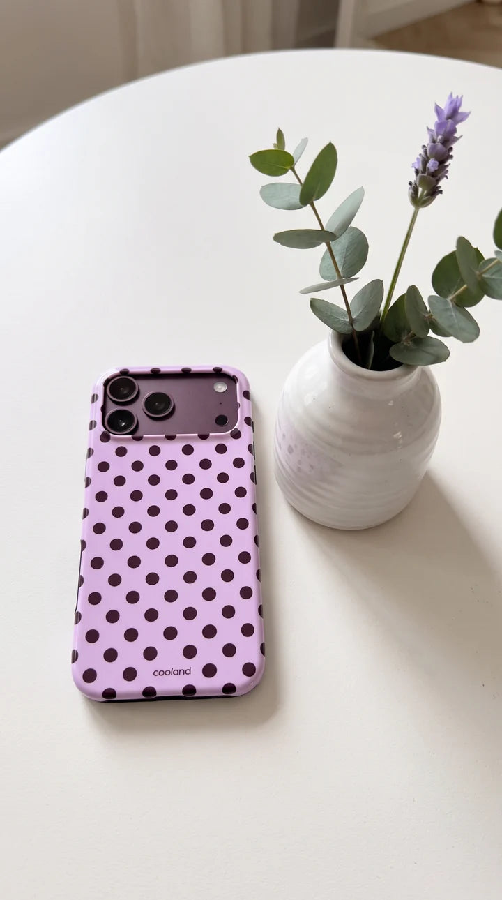 Capa Cooland iPhone 18 Pro Burgundy Polka