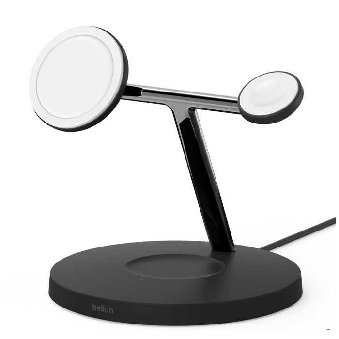 BoostCharge Pro 3-in-1 Wireless Charger Black