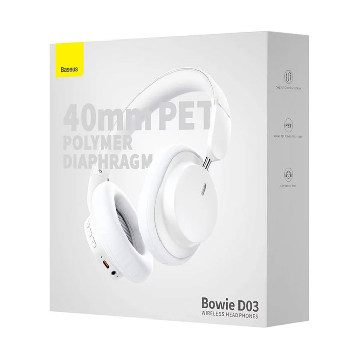 Auscultadores Wireless Bowie D03 Branco