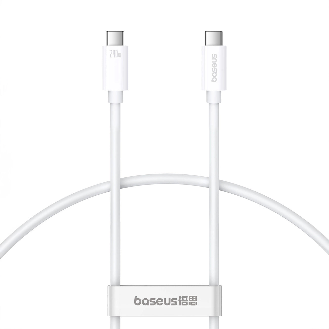 Cabo Carregamento Rápido Baseus Superior Series 2 USB4 Full-Function Type-C to Type-C 240W Branco