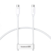 Cabo Carregamento Rápido Baseus Superior Series 2 USB4 Full-Function Type-C to Type-C 240W Branco