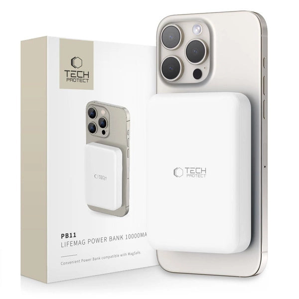 Powerbank Magsafe Tech-Protect 10000mAh Branco