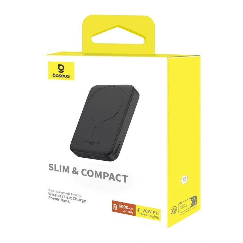 Powerbank Magnetic 20W 6000mAh Preto