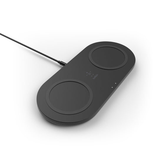 Base de Carregamento Belkin Sem Fios Dupla BoostCharge 15W - Preto
