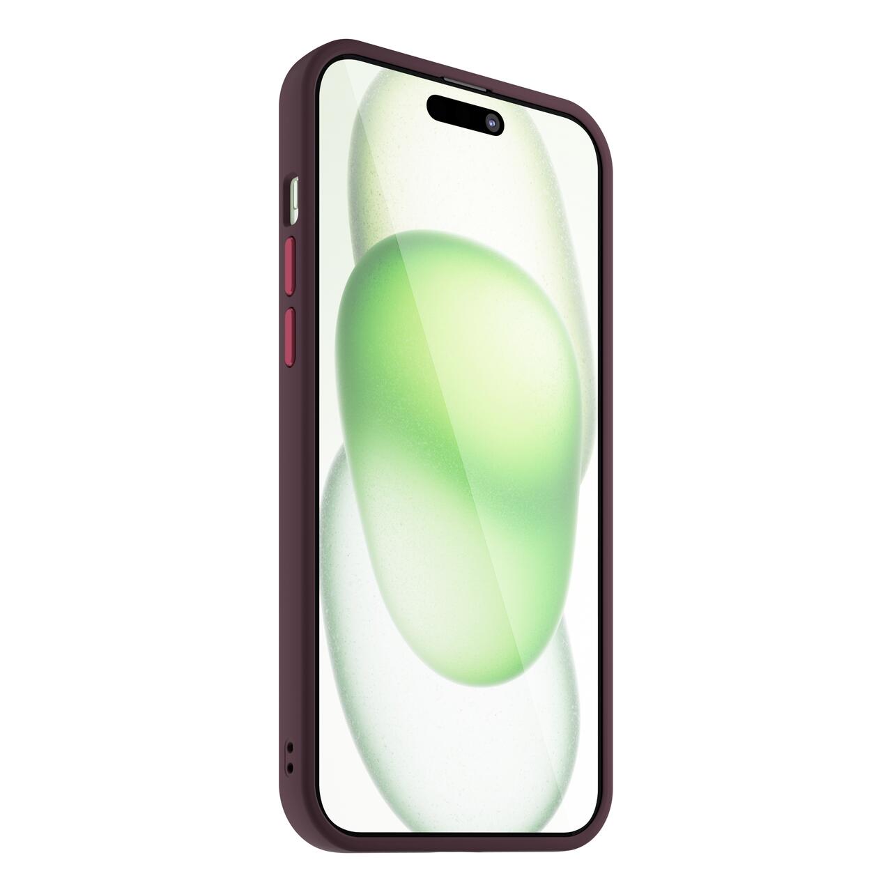 Claret Mist Shield Case For iPhone 15