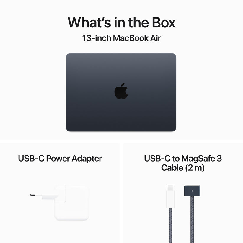 MacBook Air 13 M3 8c/ 10c 8Gb 512Gb - Meia-noite