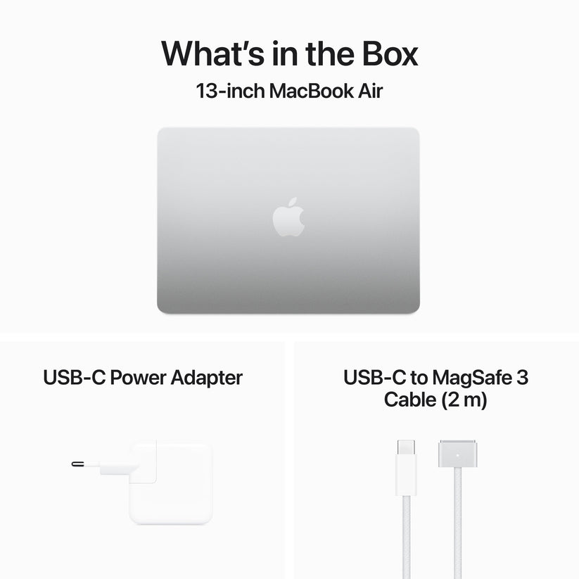 MacBook Air 13 M3 8c/ 10c 8Gb 512Gb - Prateado