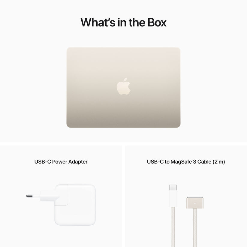 MacBook Air 13 M2 CPU 8-core GPU 10-core 512Gb Luz das estrelas