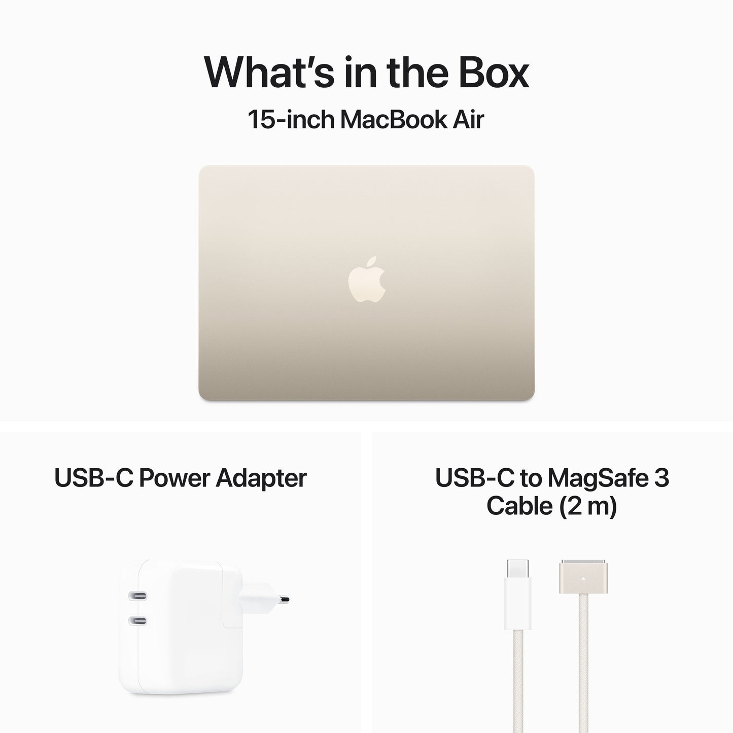 MacBook Air 15 M3 8c/ 10c 8Gb 256Gb - Luz das estrelas