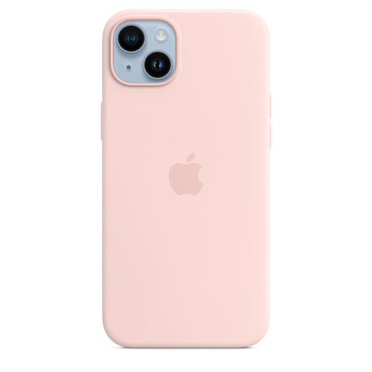 Capa Silicone MagSafe iPhone 14 Plus - Rosa giz