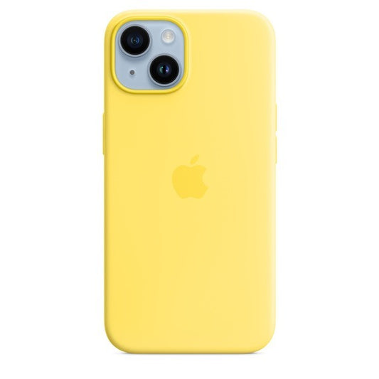Capa Silicone MagSafe iPhone 14 - Amarelo canário