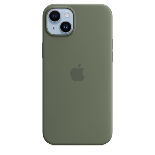 Capa Silicone MagSafe iPhone 14 Plus - Azeitona