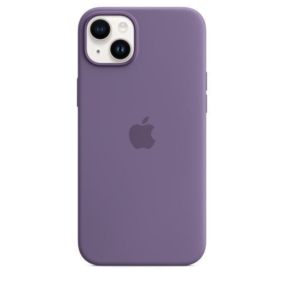 Capa Silicone MagSafe iPhone 14 Plus - Iris púrpura