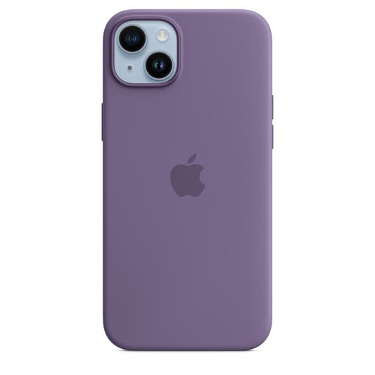 Capa Silicone MagSafe iPhone 14 Plus - Iris púrpura