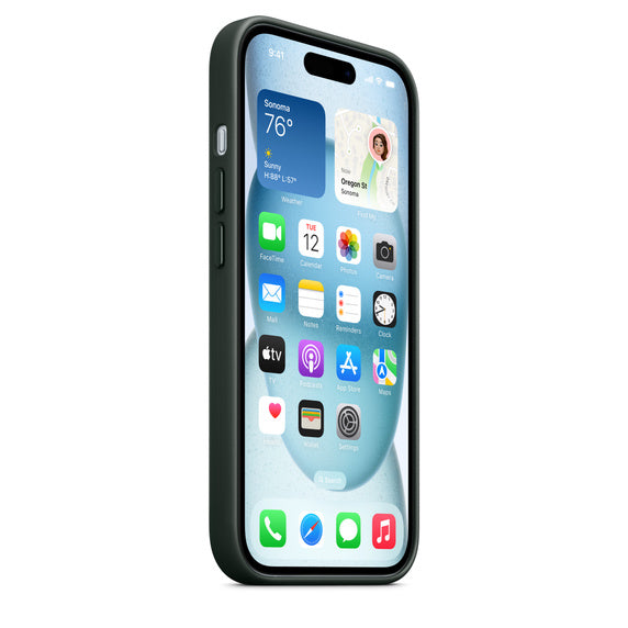iPhone 15 FineWoven Verde Perene