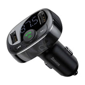 Baseus Car Bluetooth T Shaped S-09A Car Bluetooth Mp3 Player (Standard Edition) Black