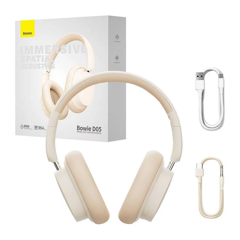 Headphones Baseus Bowie D05 Bluetooth Creamy-white