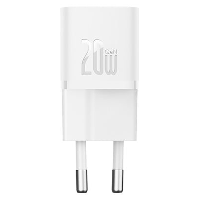 Carregador Baseus Gan5 Fast Charger(Mini) 1C 20W Eu Moon White