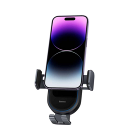 Suporte de Carro Baseus LightChaser Wireless Charging Mount 15W Preto