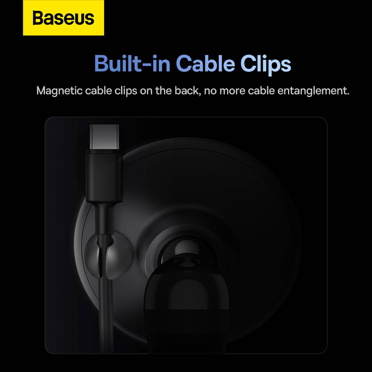 Baseus Suporte C01 Magnetic Phone Holder(Air Outlet Version) Black
