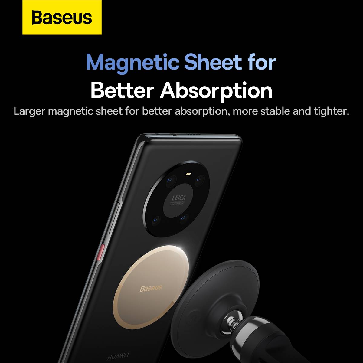 Baseus Suporte C01 Magnetic Phone Holder(Air Outlet Version) Black