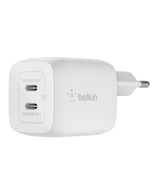 Carregador 2xUsb-C 45W - Branco