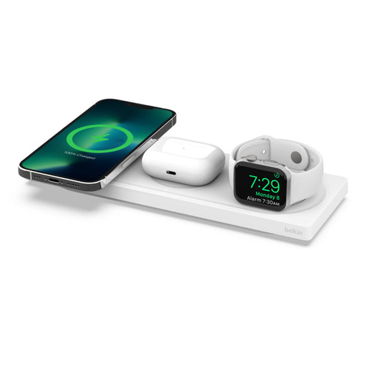 Carregador Belkin MagSafe 3-in-1 Wireless Charger Pro Branco